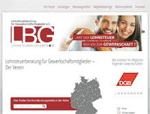 Tablet Screenshot of lohnsteuer-gewerkschaft.de